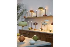 Light & Living Tafellamp Ø26x47 Cm SURIN Glans Olijf Groen+goud