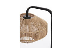 Light & Living Tafellamp Ø26x60 Cm LYRA Naturel+mat Zwart
