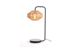 light & living Tafellamp Ø26x60 cm LYRA naturel+mat zwart