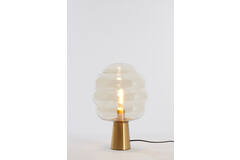 Light & Living Tafellamp Ø30x46 Cm MISTY Glas Amber+goud