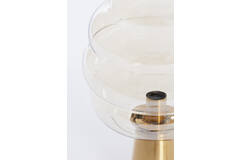 Light & Living Tafellamp Ø30x46 Cm MISTY Glas Amber+goud