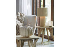 light & living Tafellamp Ø31 5x51 cm PITINO jute crème