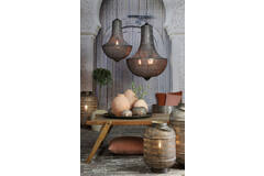 Light & Living Tafellamp Ø31x45 5 Cm UDUPI Bruin Goud