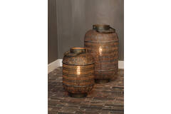 Light & Living Tafellamp Ø31x45 5 Cm UDUPI Bruin Goud