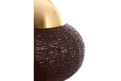 Light & Living Tafellamp Ø32x33 Cm CETARA Kralen Donker Bruin+brons