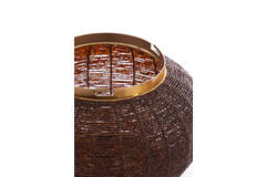 Light & Living Tafellamp Ø32x33 Cm CETARA Kralen Donker Bruin+brons