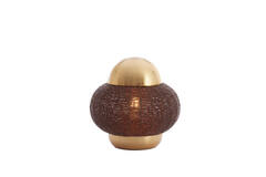 light & living Tafellamp Ø32x33 cm CETARA kralen donker bruin+brons