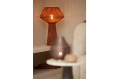 Light & Living Tafellamp Ø36x57 Cm FUGIA Jute Steenrood