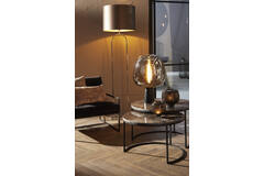 Light & Living Tafellamp Ø40x59 Cm MAYSONY Smoke Glas+mat Zwart