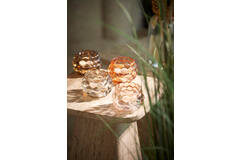 Light & Living Theelicht Ø12 5x8 5 Cm HAVANA Glas Grijs