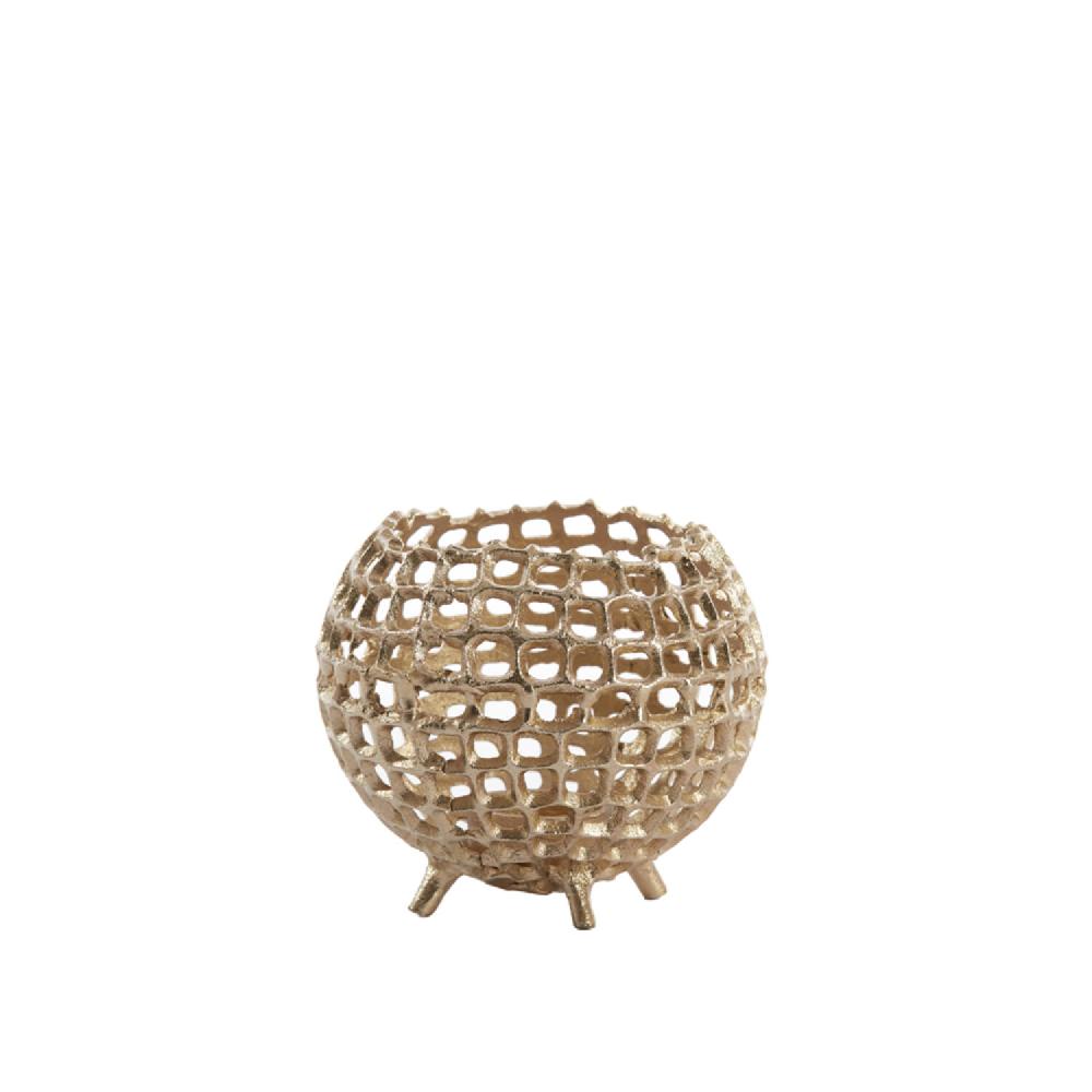 light & living Theelicht Ø15x13 cm PURCINA antiek goud