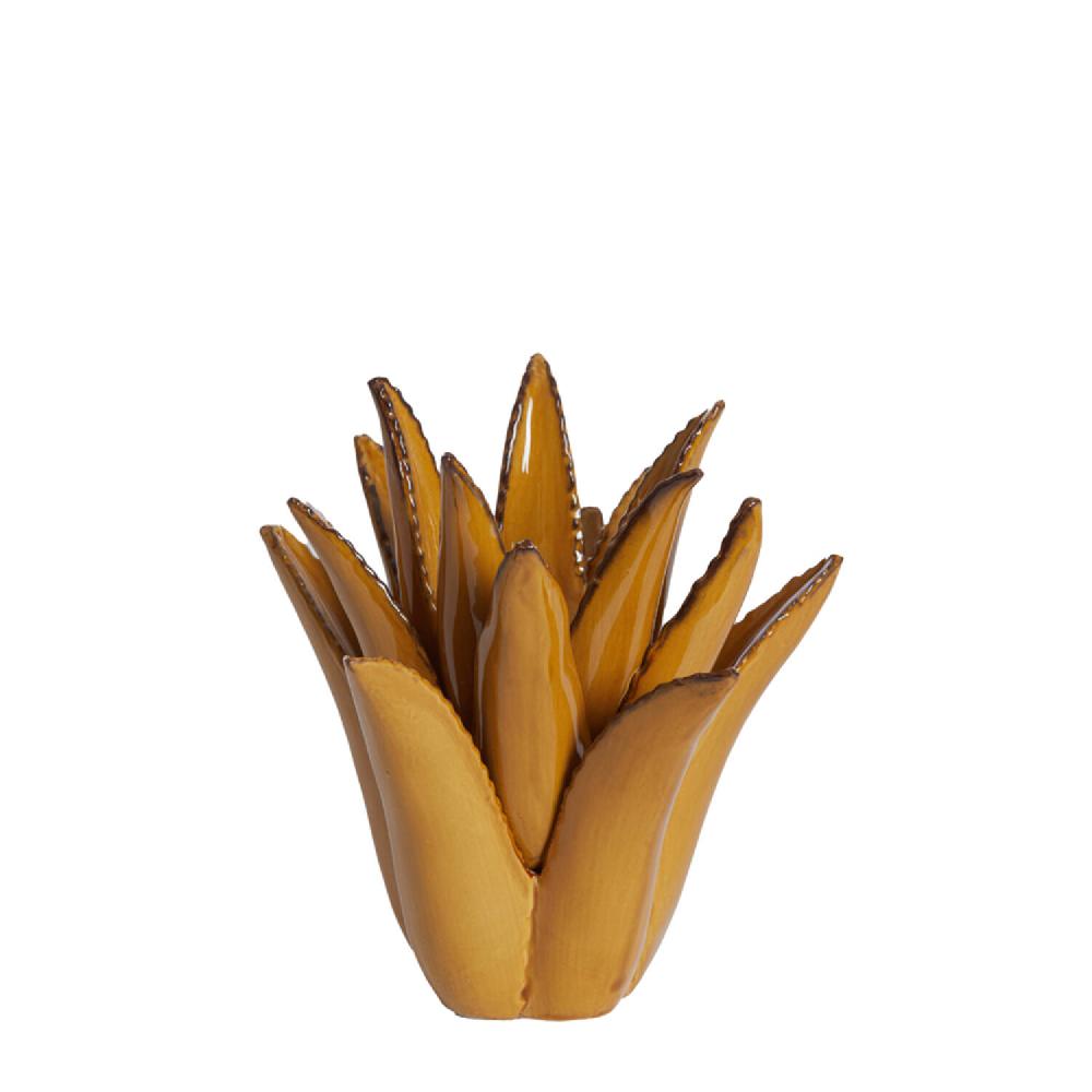 Light & Living Theelicht Ø21x21 Cm CACTUS Keramiek Bruin