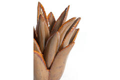 Light & Living Theelicht Ø24 5x23 Cm CACTUS Keramiek Bruin-grijs