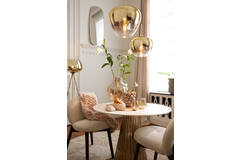 Light & Living Theelicht Ø9x11 5 Cm JEVARGI Glas Steenslag Amber