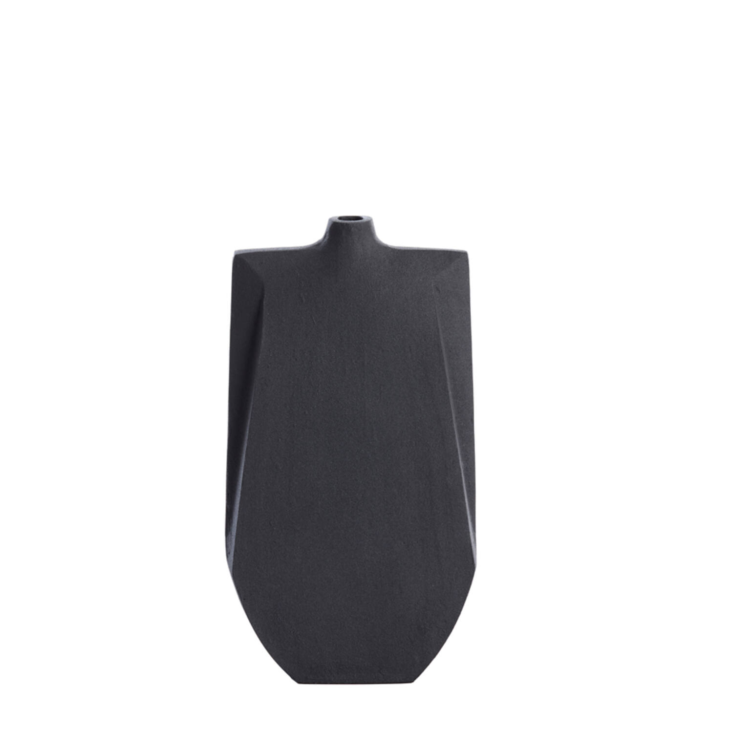 light & living Vaas deco 21x7 5x41 cm MAKAHA mat zwart