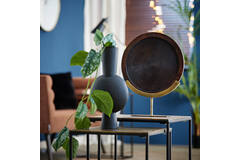 Light & Living Vaas Deco 22x14x40 Cm KAVANDU Mat Zwart