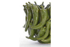 Light & Living Vaas Deco 25 5x24 5x20 5 Cm PEPPER Keramiek Donker Groen