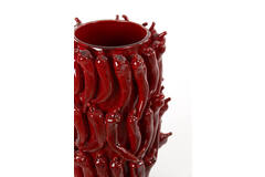 light & living Vaas deco 26 5x25x39 cm PEPPER keramiek rood