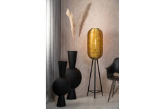 Light & Living Vaas Deco 26x19x54 Cm KAVANDU Mat Zwart