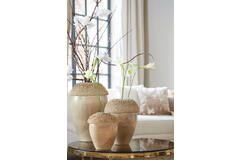 Light & Living Vaas Deco 28x27 5x31 5 Cm SANGKU Keramiek Taupe