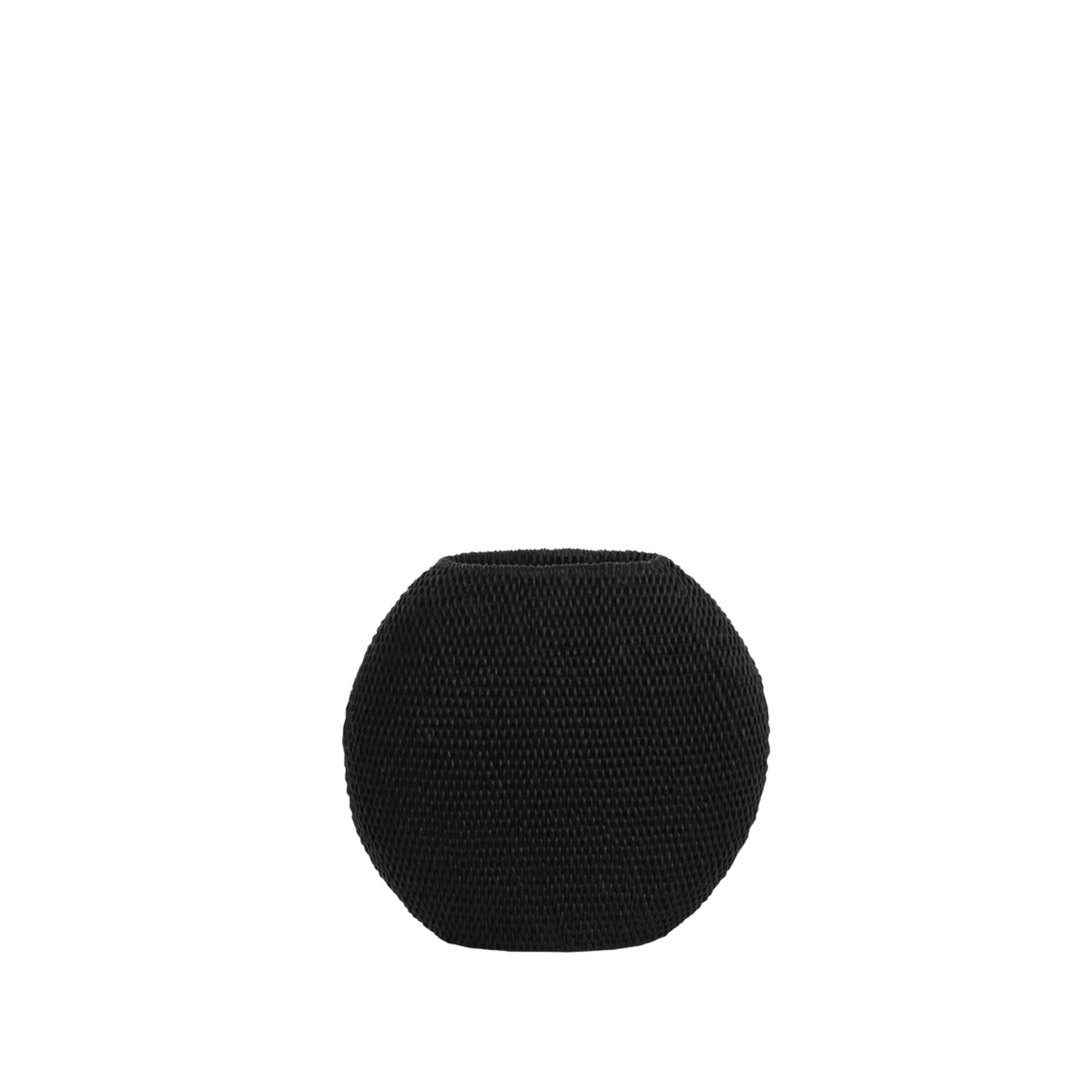 light & living Vaas deco 30x12x28 cm MASHABA mat zwart