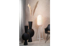 Light & Living Vaas Deco 31x20x60 Cm KAVANDU Mat Zwart