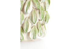 Light & Living Vaas Deco 35x33x47 Cm CARAMBOLA Keramiek Crème+groen