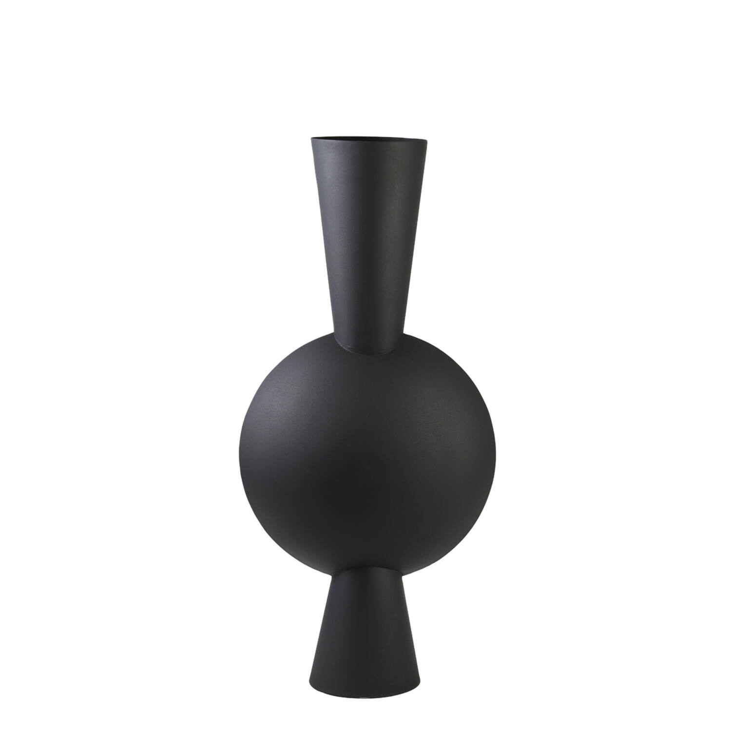 light & living Vaas deco 47x26x100 cm KAVANDU mat zwart