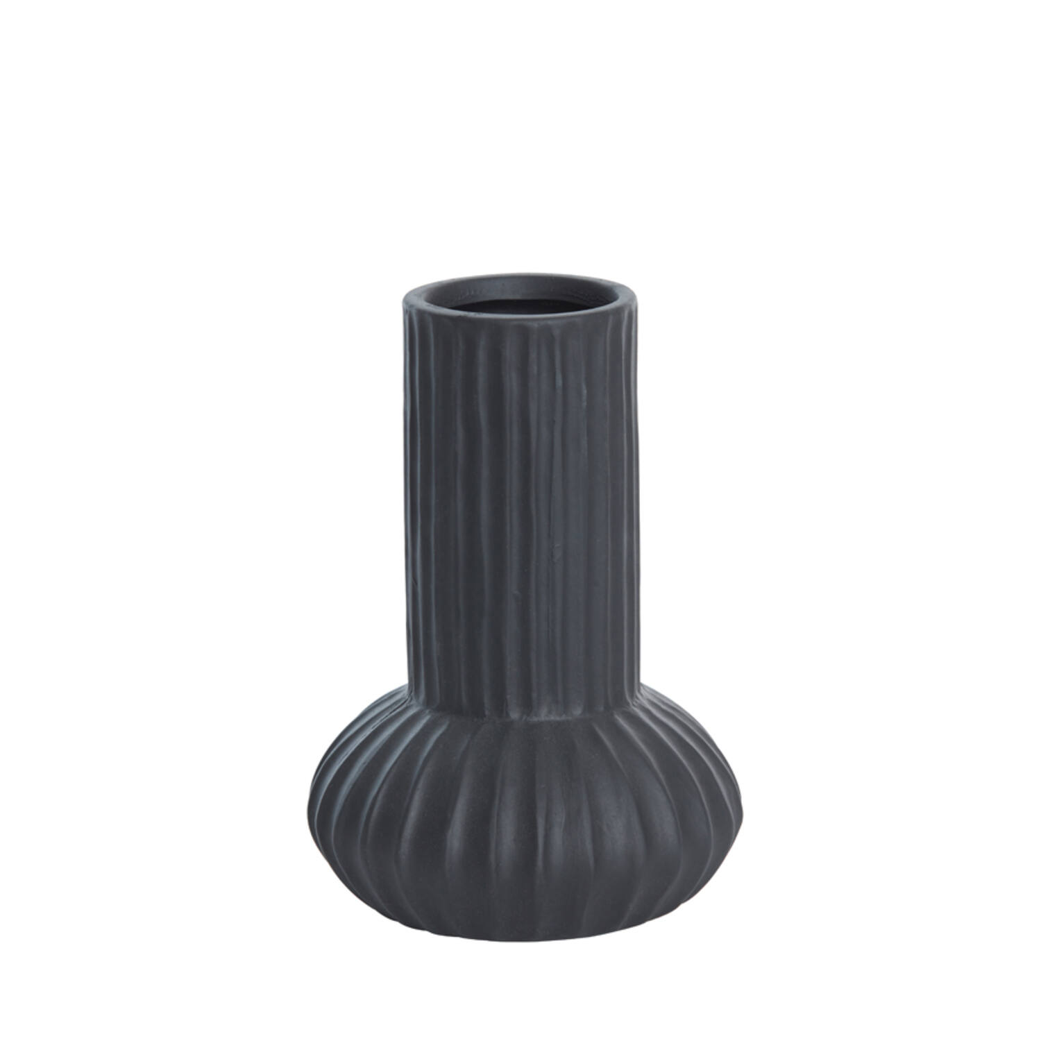 light & living Vaas deco Ø15x21 cm FEYO keramiek zwart