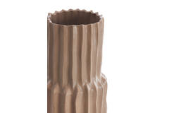 Light & Living Vaas Deco Ø20 5x72 5 Cm LONGA Keramiek Grijs Bruin