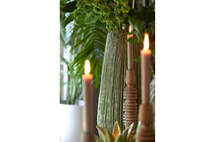 Light & Living Vaas Deco Ø24 5x52 Cm KOPRA Keramiek Donker Groen