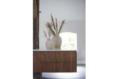 Light & Living Vaas Deco Ø26x28 Cm VEDELLA Licht Bruin