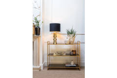 Light & Living Vaas Deco Ø27 5x27 5 Cm KYRAL Keramiek Crème+wit