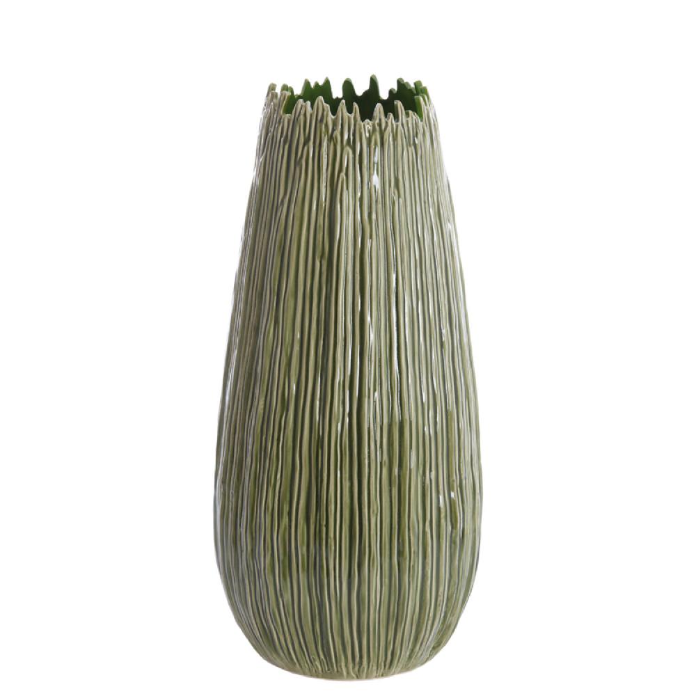 light & living Vaas deco Ø30 5x65 cm KOPRA keramiek donker groen
