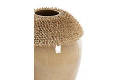 Light & Living Vaas Deco Ø39 5x60 Cm SANGKU Keramiek Taupe