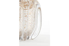Light & Living Vaas Ø14 5x16 Cm MURELA Glas Transparant+glitter Zand