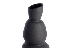 Light & Living Vaas Ø14 5x37 5 Cm ARAM Keramiek Zwart