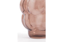 Light & Living Vaas Ø16 5x19 Cm OWL Glas Donker Bruin