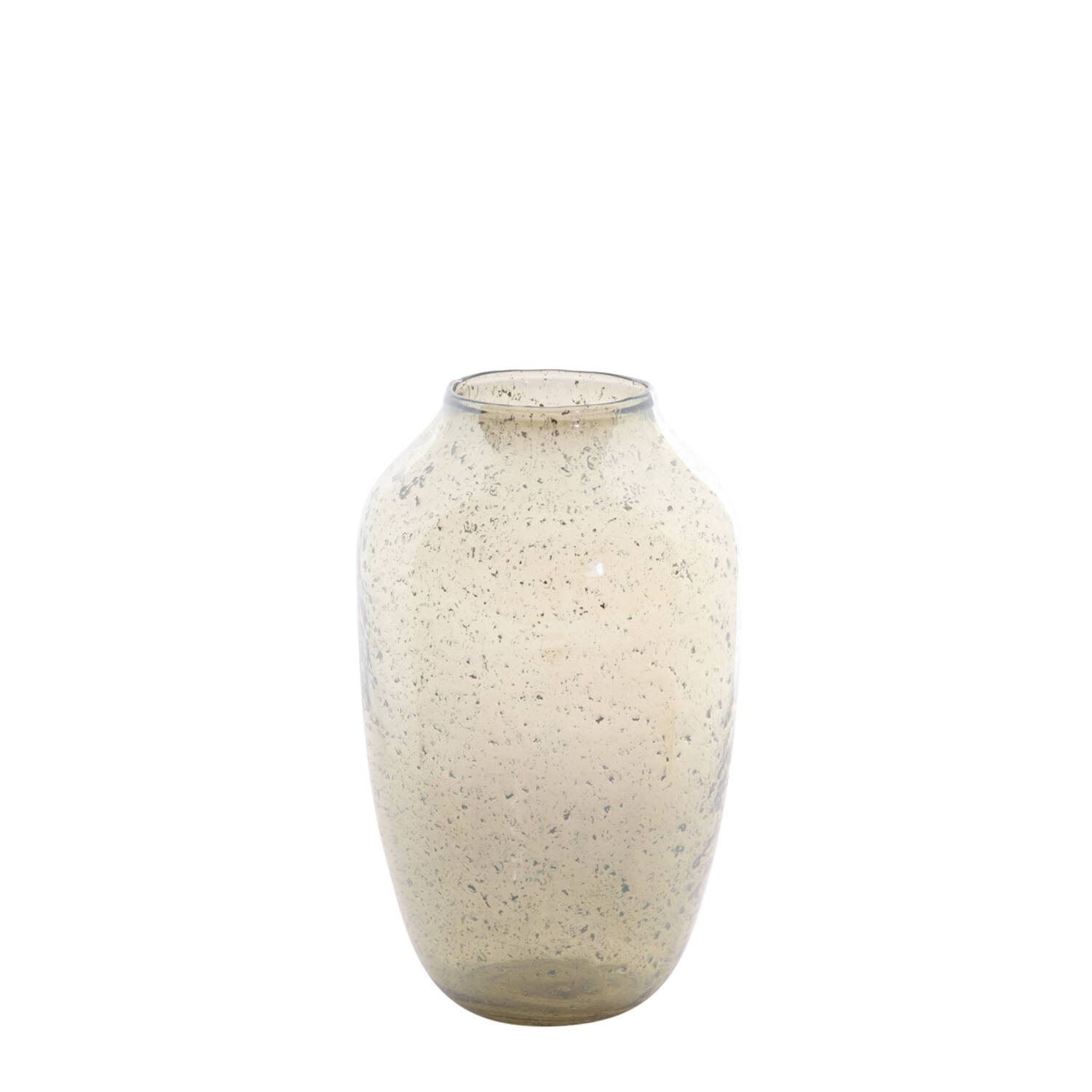 Light & Living Vaas Ø17x29 Cm NOAMI Glas Steenslag Amber