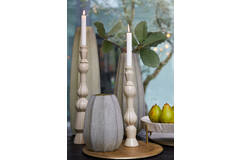 Light & Living Vaas Ø17x60 Cm BRADLEY Glas Olijf Groen