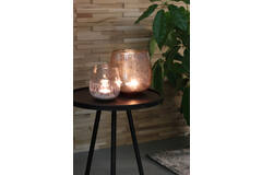 Light & Living Vaas Ø18 5x17 5 Cm WADI Glas Steenslag Amber