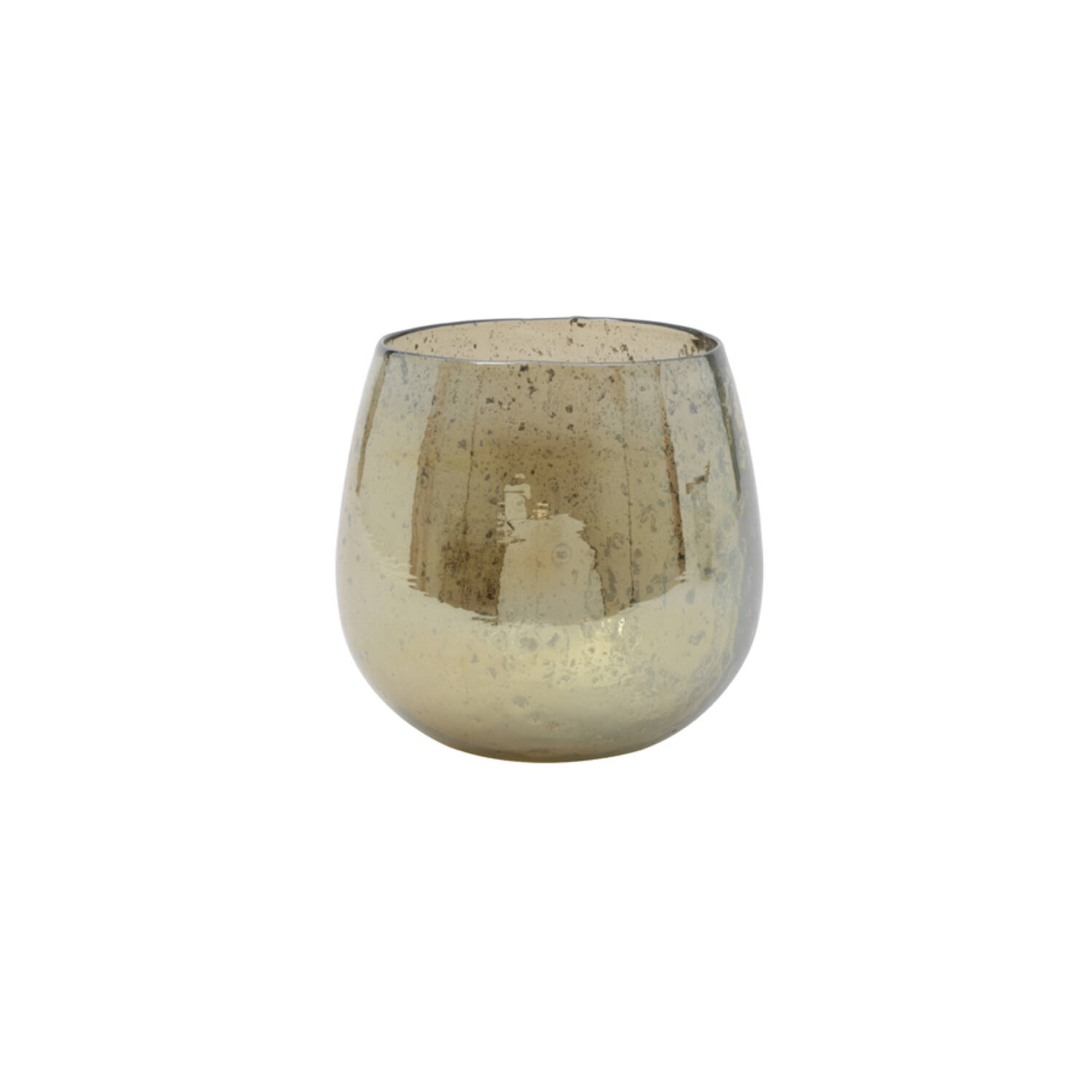 Light & Living Vaas Ø18 5x17 5 Cm WADI Glas Steenslag Amber