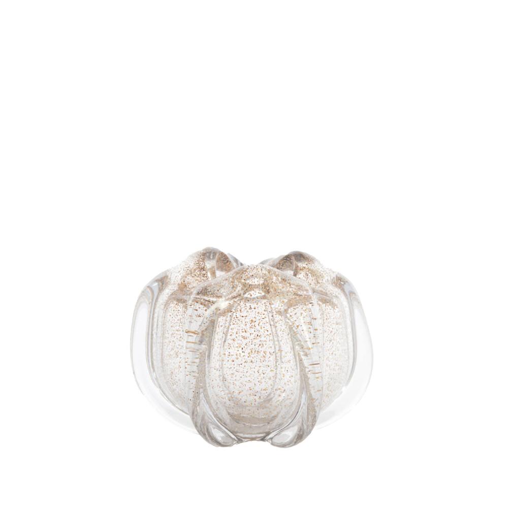 light & living Vaas Ø21x16 cm MURELA glas transparant+glitter zand