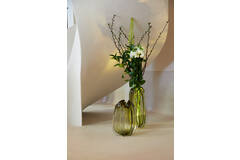 Light & Living Vaas Ø21x30 Cm MURELA Glas Olijf Groen