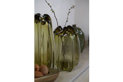 Light & Living Vaas Ø21x30 Cm MURELA Glas Olijf Groen