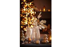 Light & Living Vaas Ø21x30 Cm MURELA Glas Transparant+glitter Zand