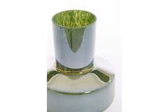 Light & Living Vaas Ø23 5x29 5 Cm TRASMOS Glas Donker Groen Luster
