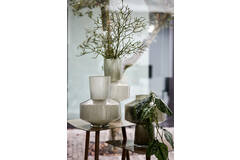 Light & Living Vaas Ø23 5x42 Cm TRASMO Glas Grijs-groen