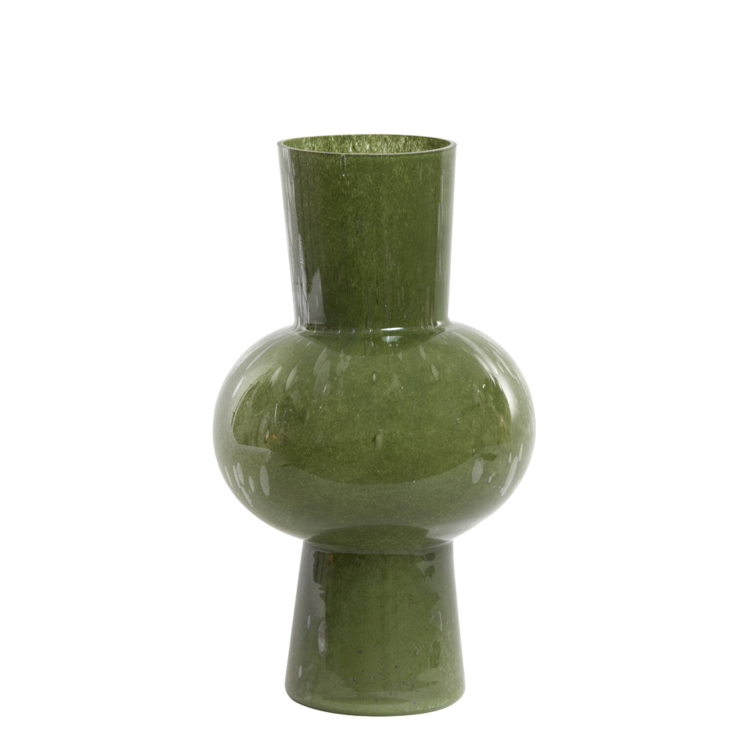 light & living Vaas Ø23x40 cm HALLEY glas olijf groen