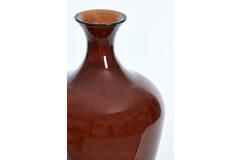 Light & Living Vaas Ø40x65 Cm RUBRA Glas Glans Donker Bruin